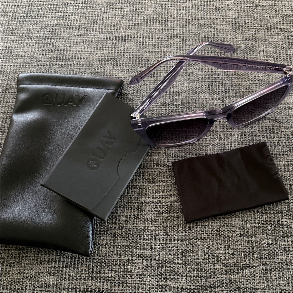 Quay Australia Lavender Sunglasses with Black Case